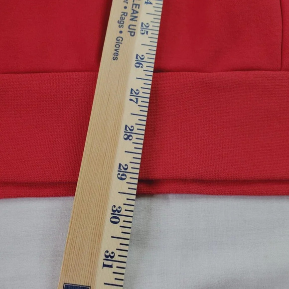 Fabletics x Madelaine Petsch Sweatshirt Women M Red 1/2 Zip on Back Pullover Gym - Picture 8 of 16